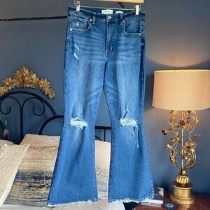 Re Generation by Celebrity  Pink Flower Flare Jeans